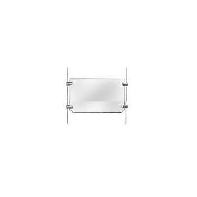 Clear Acrylic Display Pocket for Cable System, A4 Landscape