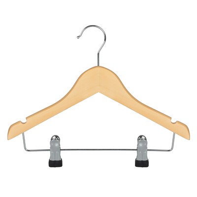 Pine Wooden Hanger with Notches - 35cm Wide