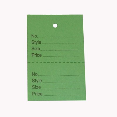 Unstrung Stock Control Ticket - Green