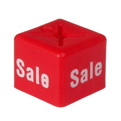Size Cube wording Sale - Red  (Pack of 50)