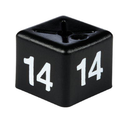 Size Cube 14 - Black, pack of 50