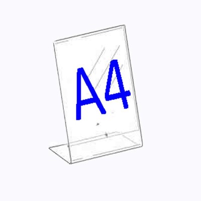 Clear Acrylic Ticket Holder A4 Portrait